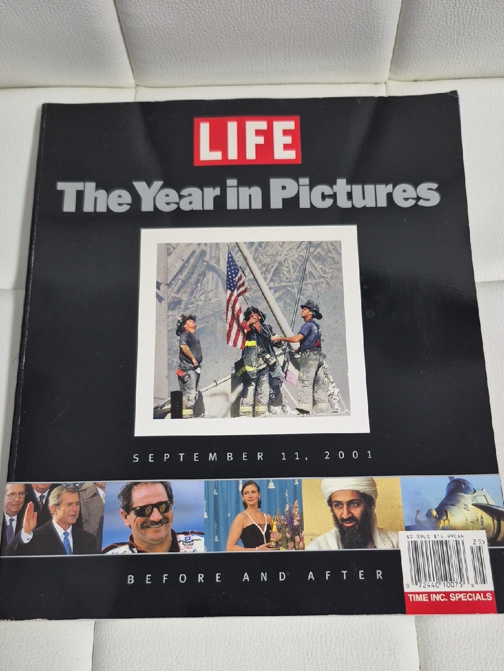 LIFE Magazine The Year in Pictures – Black Cover Book Jan 14 2002 Vol 2 No 1